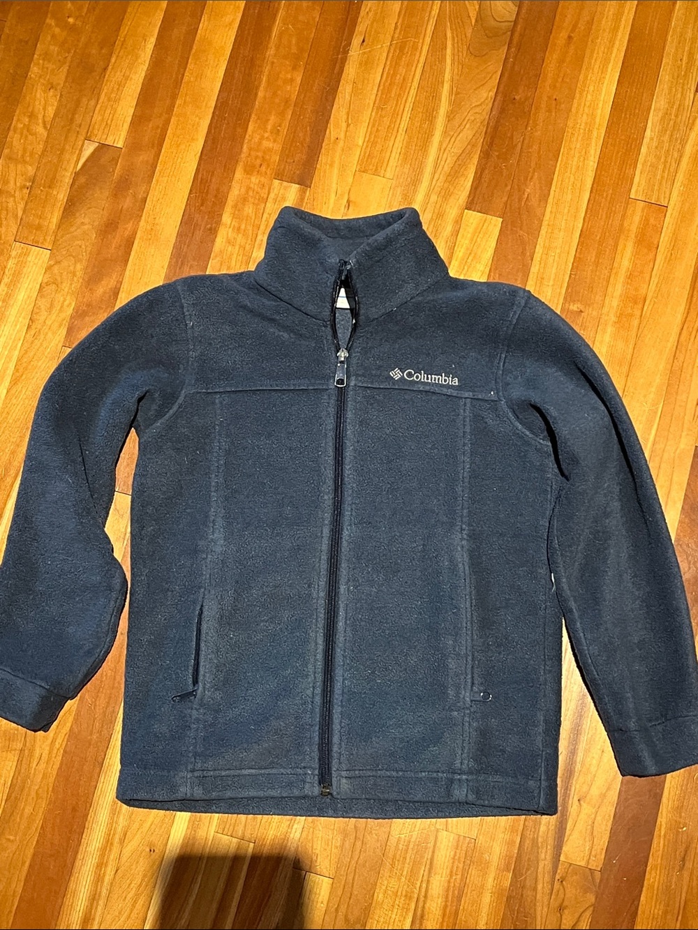 Columbia Kids navy/gray Full-Zip Fleece Jacket